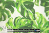Caroline C0nstas monstera leaf cotton/silk voile - white
