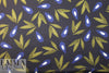 Italian viscose/silk voile woven - leafy graphic
