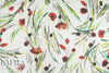 Italian wispy watercolor floral cotton voile .66 yds