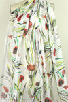 Italian wispy watercolor floral cotton voile .66 yds