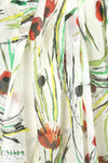 Italian wispy watercolor floral cotton voile