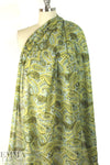 CA designer decorative paisley cotton voile