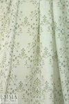 Caroline C0nstas 'deco doodle' cotton/silk voile - natural