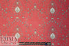 Caroline C0nstas 'deco doodle' cotton/silk voile - red