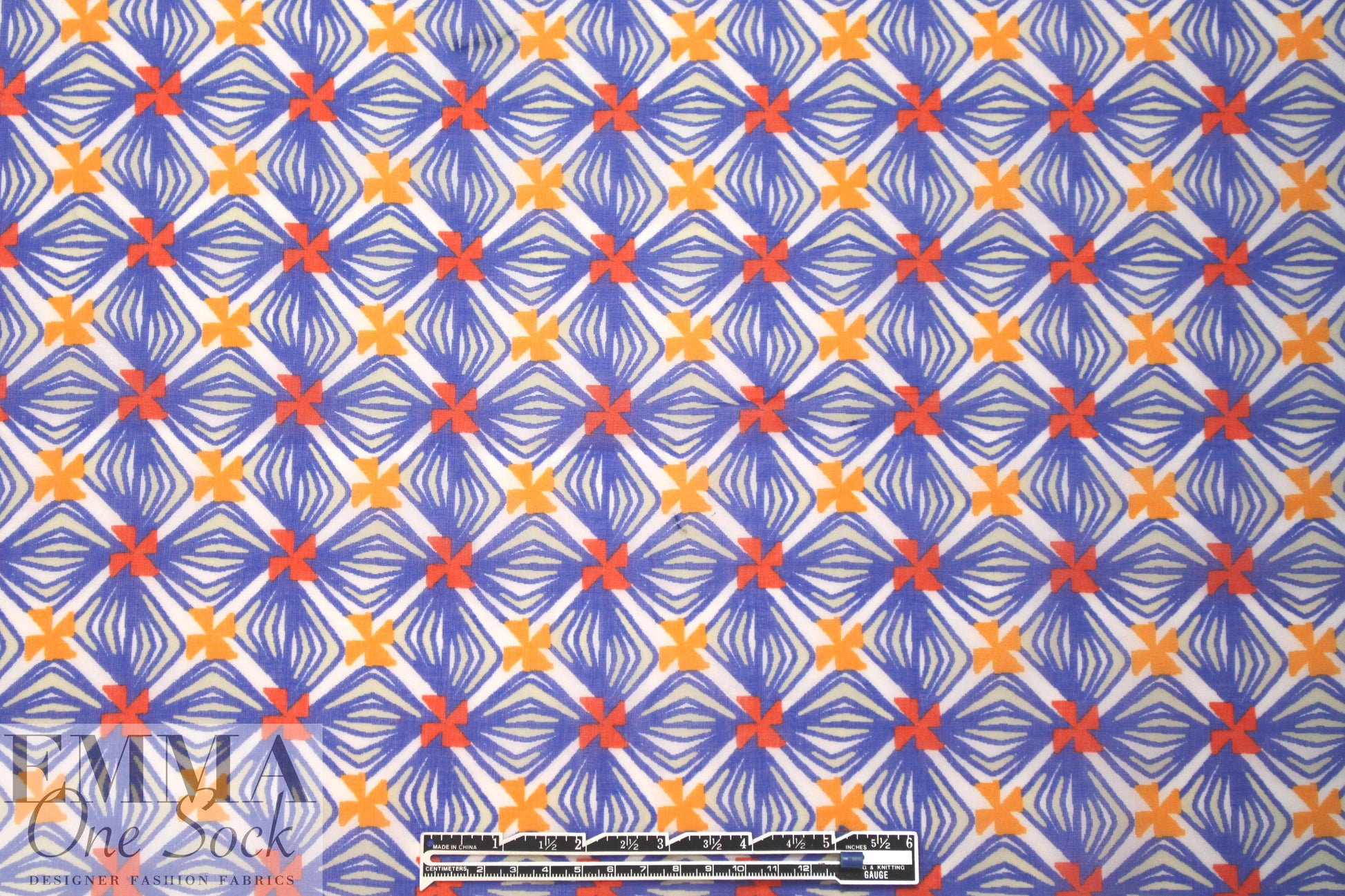 Mi11y lacey web graphic cotton voile