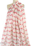 Mi11y 'kissing flamingos' cotton/silk voile