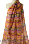 CA designer vivid graphic stripes silk/cotton voile