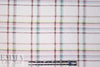 Italian summer plaid print cotton/silk voile