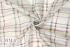 Italian summer plaid print cotton/silk voile 1.75 yds