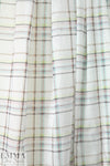 Italian summer plaid print cotton/silk voile 1.75 yds