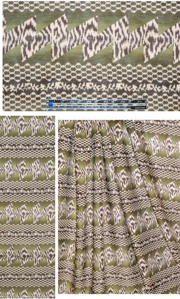 Tamara Me11on loden safari cotton/silk voile 1.45 yds