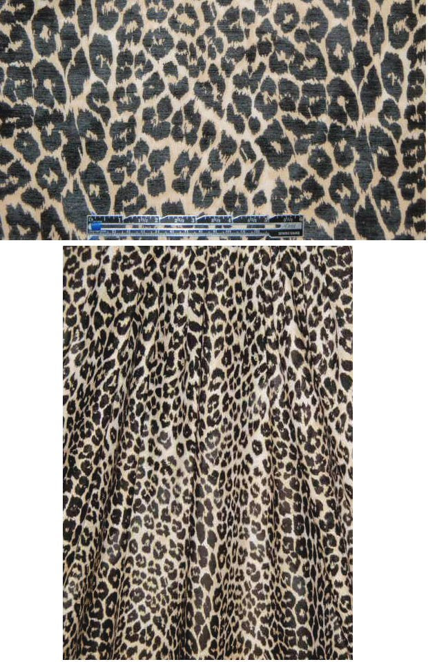 Tamara Me11on sand/black cheetah cotton/silk voile