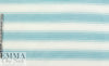 Italian silk/cotton yarn-dye aqua stripe voile