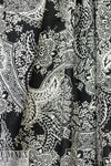 Italian decorative paisley cotton voile