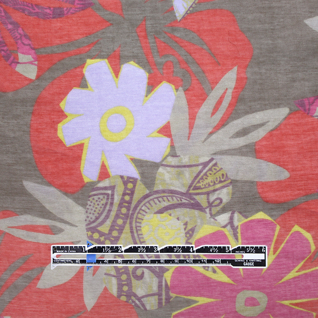 French 'sweet potpourri' cotton/silk voile 1.75 yd