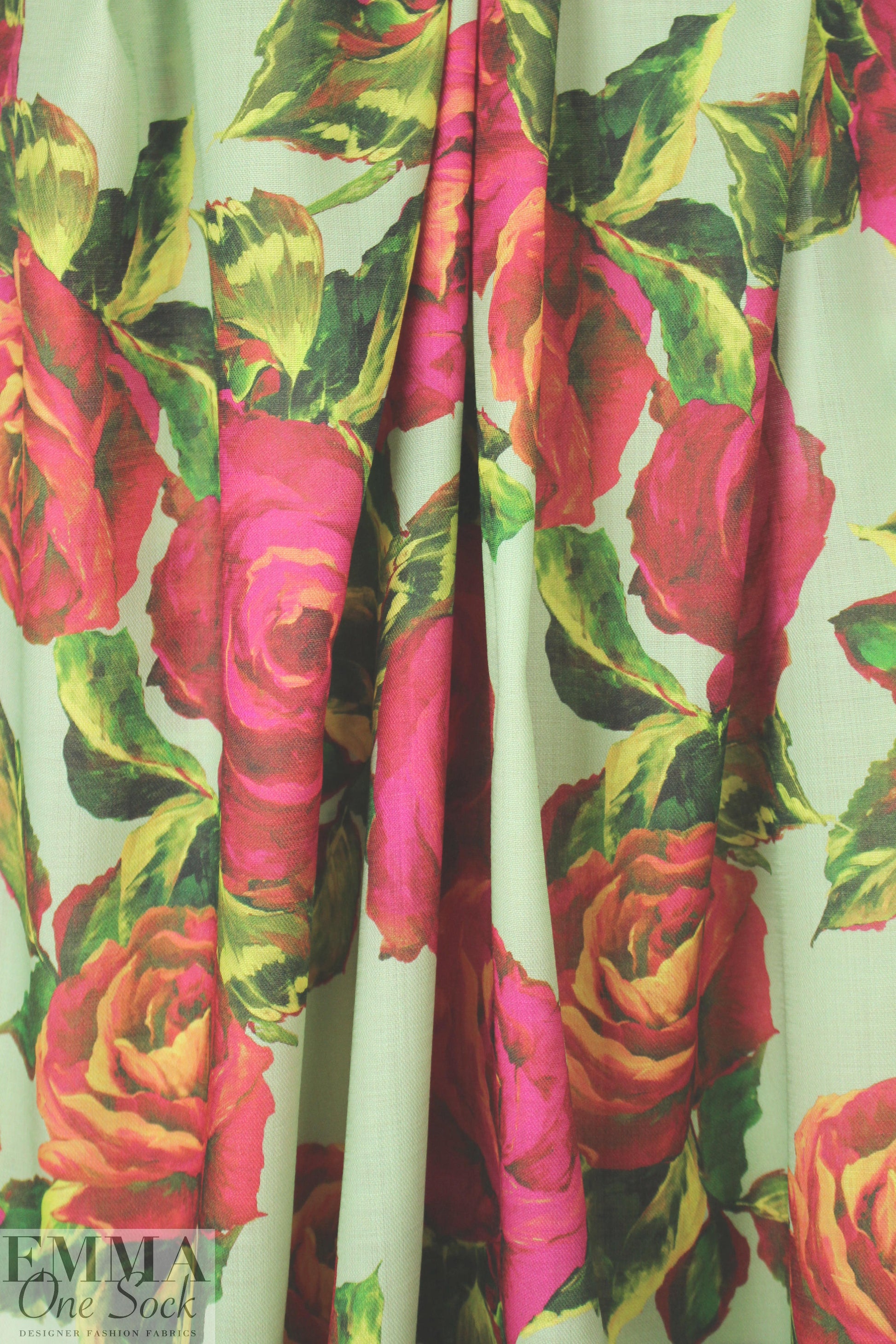 Italian virgin wool challis vintage rose woven 1.25 yd