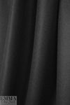 famous designer virgin wool coating - jet black