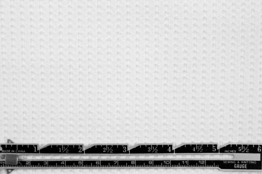 Dutch cotton waffle knit - white - Oeko-Tex certified