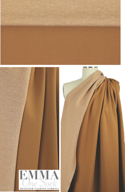The0ry two-tone waffle double-sided knit - cinnamon