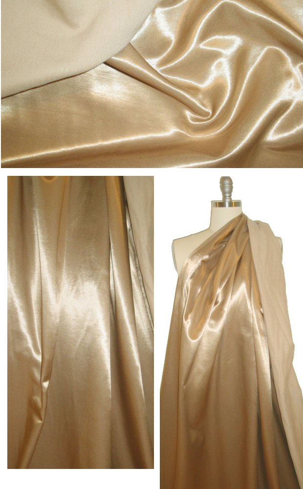 warm back coat lining - antique gold 1.375 yds