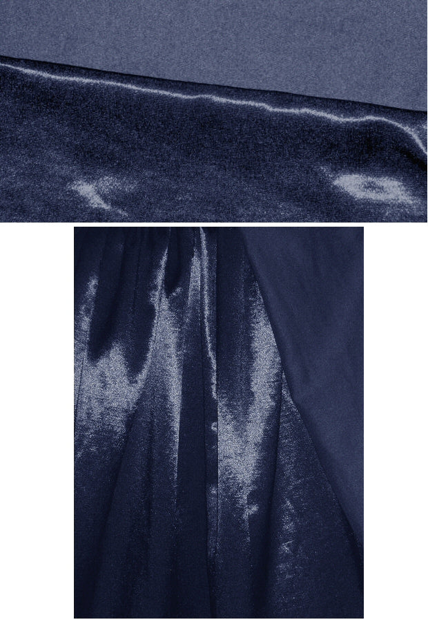 warm back coat lining - navy 1.875 yds