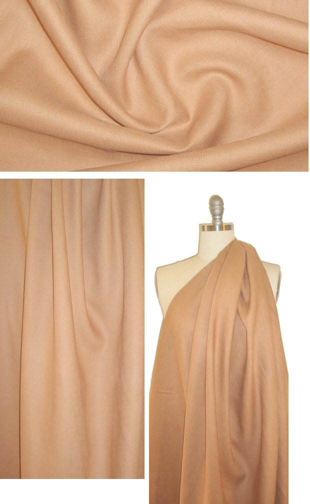medium weight washed linen - ginger peach 2 yds