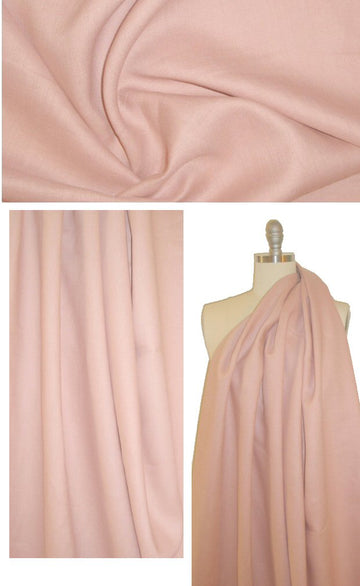 medium weight washed linen - dusty pink 2 yd