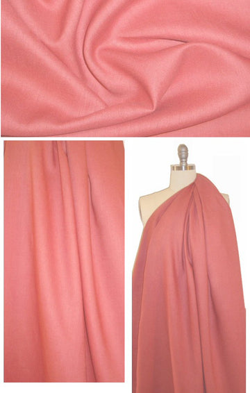 medium weight washed linen - spiced coral 1.75 yd