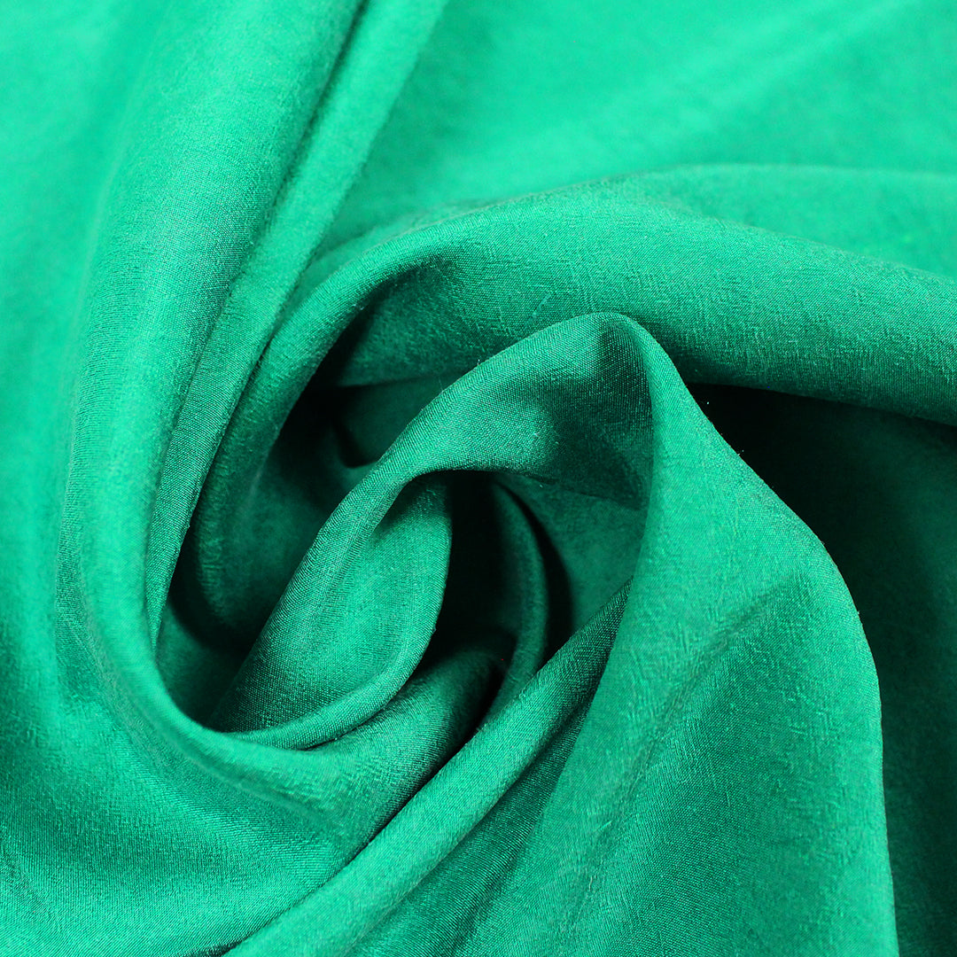Italian washed silk slub woven - jade 1.75 yds