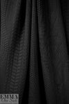 CA designer cable matelasse' knit - black 1.75 yd