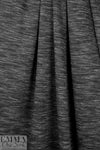 CA designer space dyed ponte - creamy white on black .5 yds