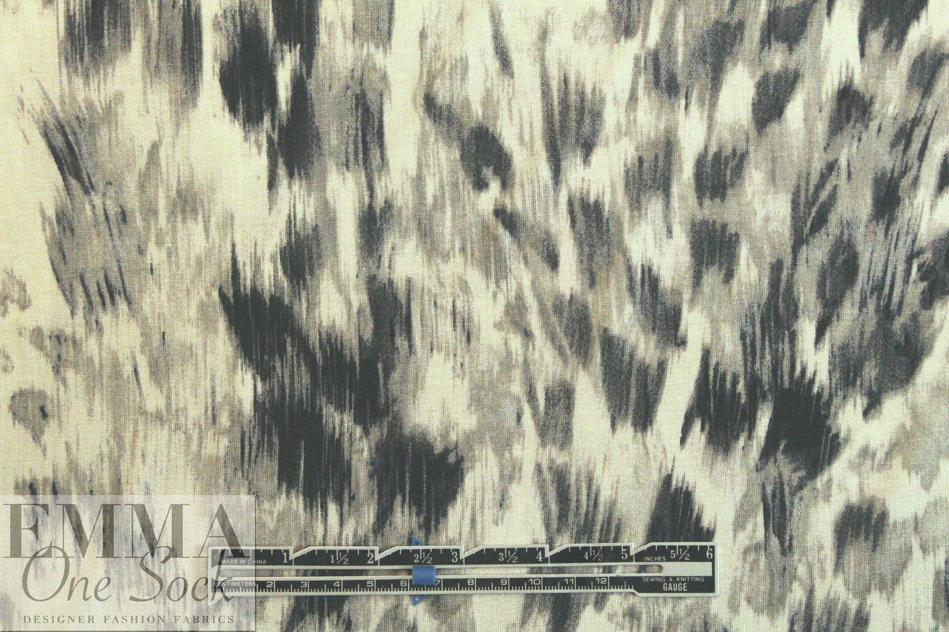 German mill digital viscose knit - sketchy abstract