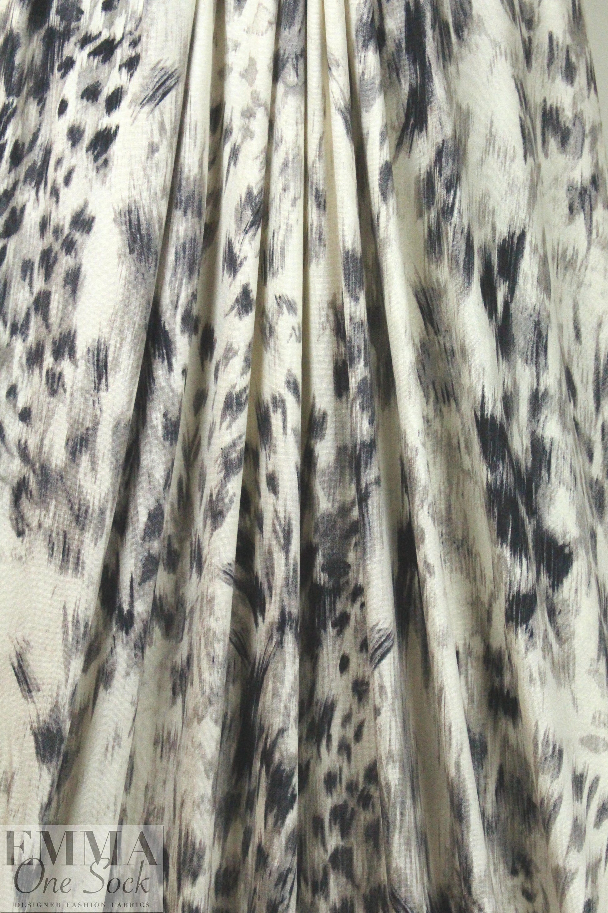 German mill digital viscose knit - sketchy abstract