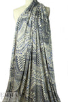 German mill digital viscose knit - intricate graphic