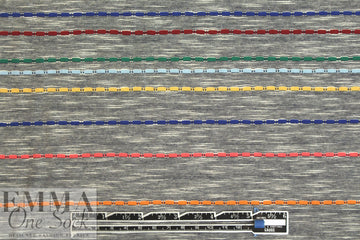 CA designer yarn dyed cotton jersey - colorful stripes
