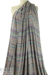 CA designer yarn dyed cotton jersey - colorful stripes