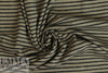 French mocha/black/lurex striped cotton blend knit