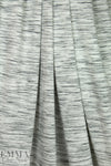 CA designer space dyed ponte - black on creamy white 1.875 yd