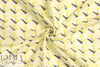 Whit stylized tulip textured cotton voile
