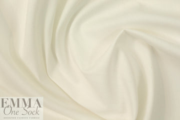 NY designer creamy white stretch denim  1.125 yds