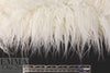NY designer 'shaggy' long hair faux fur - pearly white