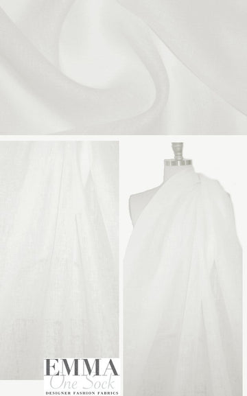 Italian loose weave linen - white 1.5 yds