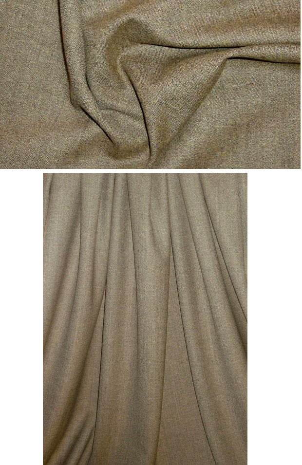 melange crepe worsted wool micro tweed .95 yds