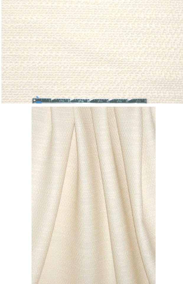 Italian nubby-textured wool woven - buttercream