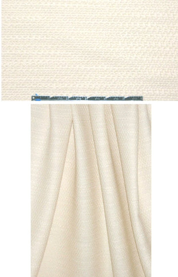 Italian nubby-textured wool woven - buttercream