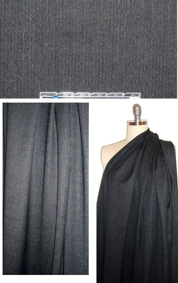 The R0w wool/lycra mini herringbone suiting