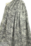 Italian wool boucle' - black/winter white 2 yd