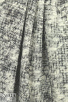 Italian wool boucle' - black/winter white