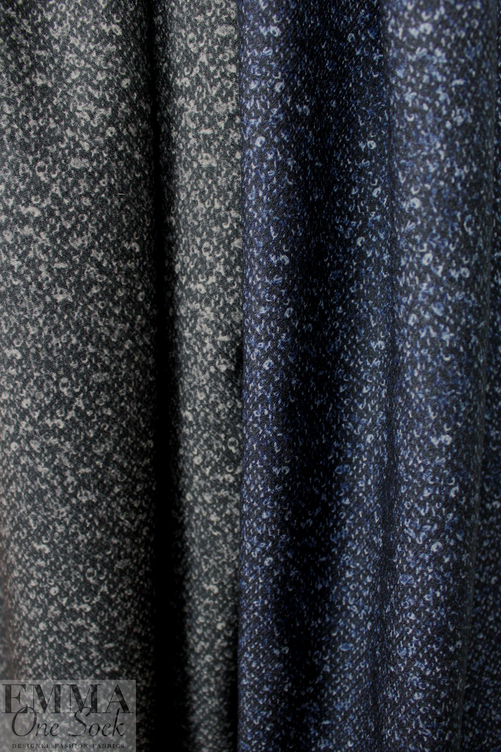 Bur6erry cozy doubleface wool coating - marine/licorice 2 yd
