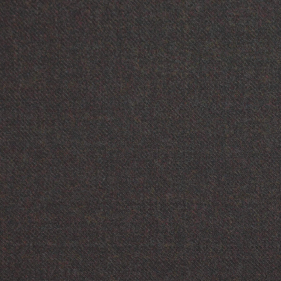 European stretch wool blend twill suiting - roasted coffee 2.125 yd